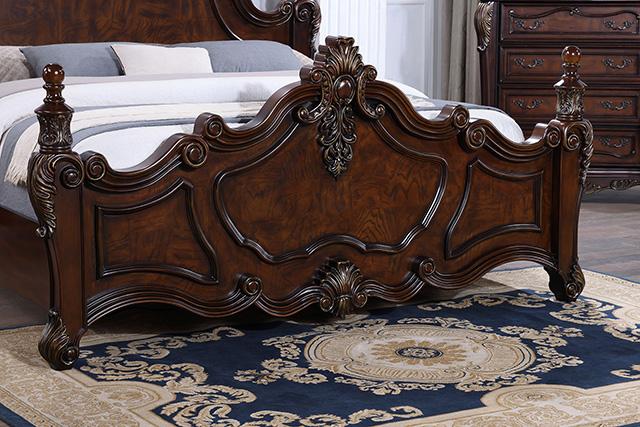 Francione Bed Chrome & Cherry - Just Furniture (PA) - Multi Location