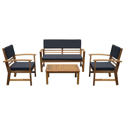 Hana 4 Pc. Patio Set Blue - Just Furniture (PA) - Multi Location