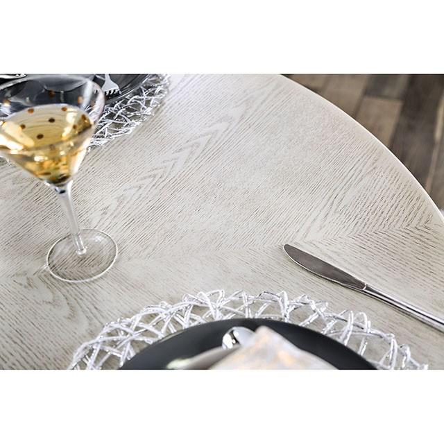 Kathryn Antique White Round Dining Table, Antique White - Just Furniture (PA) - Multi Location