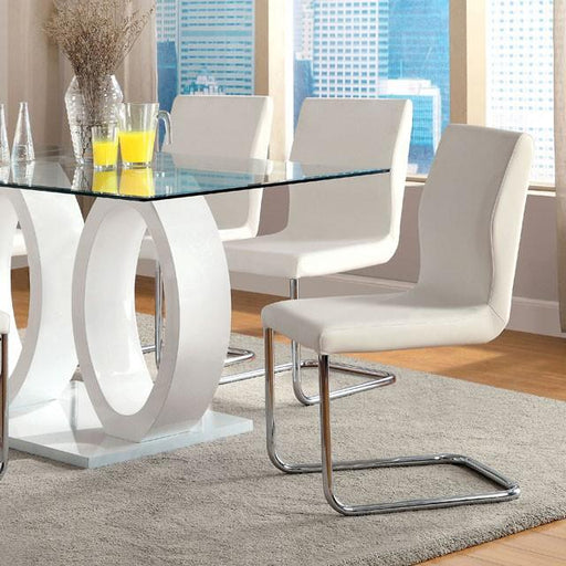 LODIA I White Dining Table - Just Furniture (PA) - Multi Location