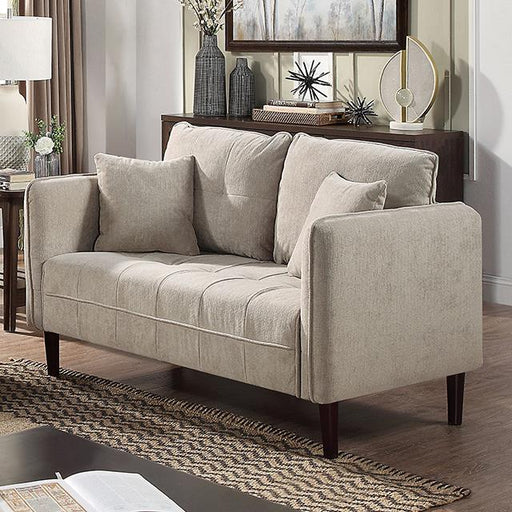LYNDA Loveseat w/ Pillows, Light Gray - Just Furniture (PA) - Multi Location