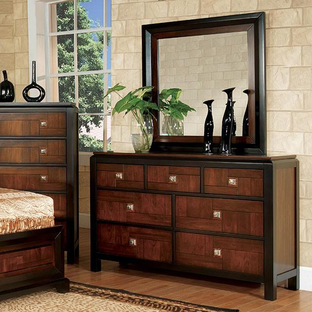 Patra Acacia/Walnut Mirror - Just Furniture (PA) - Multi Location