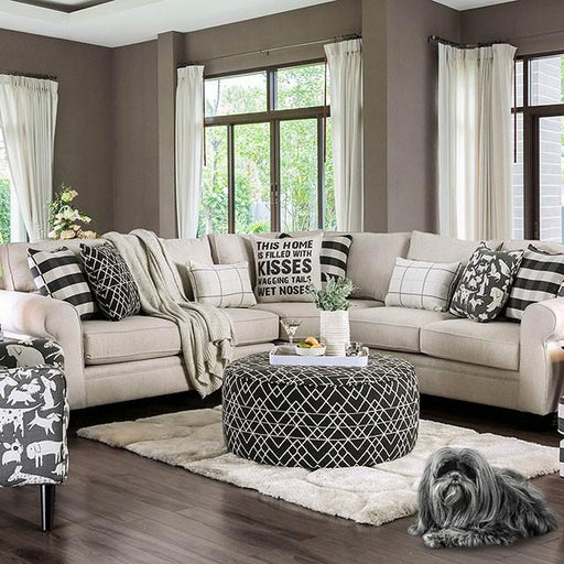 Patricia Ivory Sectional - Just Furniture (PA) - Multi Location