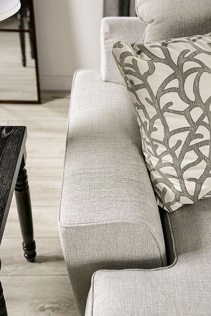 PICOTEE Loveseat, Light Gray/Black - Just Furniture (PA) - Multi Location