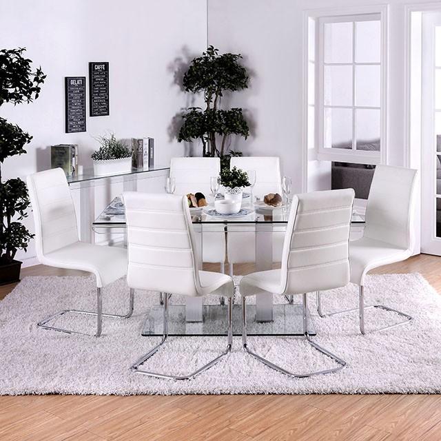 Richfield I Silver/Chrome Dining Table - Just Furniture (PA) - Multi Location