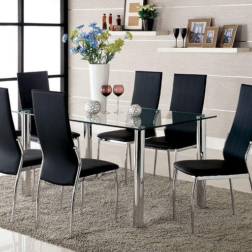 Oahu Chrome Dining Table - Just Furniture (PA) - Multi Location