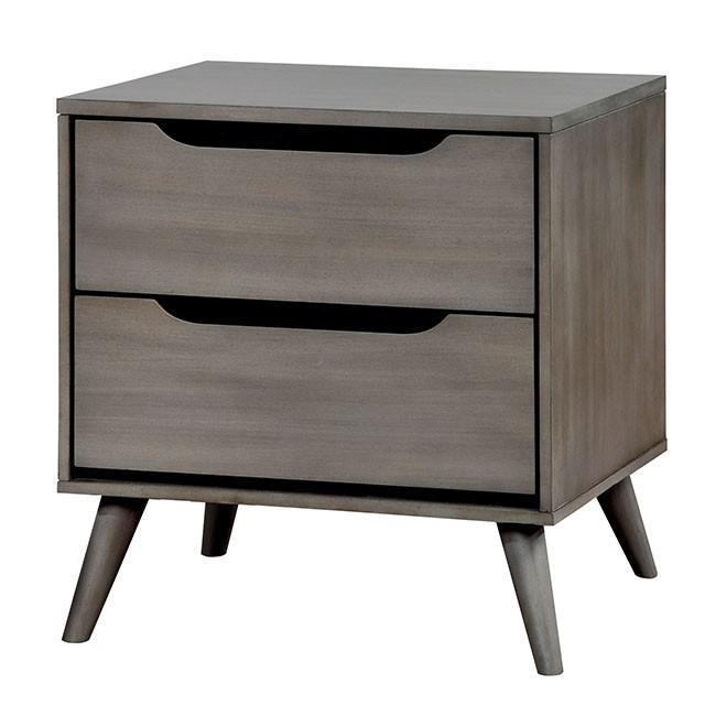 Lennart Gray Night Stand - Just Furniture (PA) - Multi Location