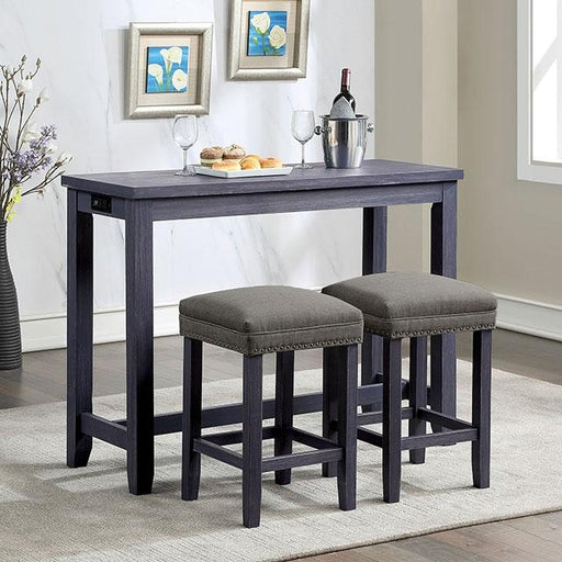 Caerleon 3 & 4 Piece Counter Ht. Set Gray & Blue - Just Furniture (PA) - Multi Location
