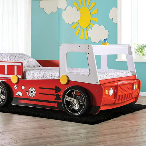 FIERSTALL Twin Bed, Red - Just Furniture (PA) - Multi Location