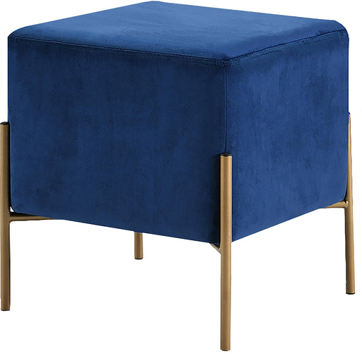 Isla Navy Velvet Ottoman/Stool - Just Furniture (PA) - Multi Location