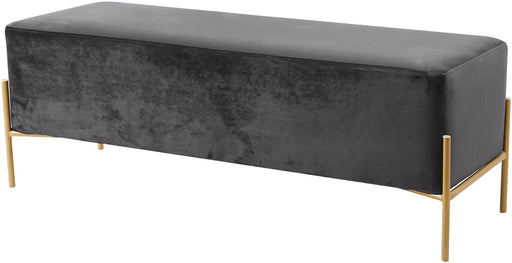 Isla Grey Velvet Bench - Just Furniture (PA) - Multi Location