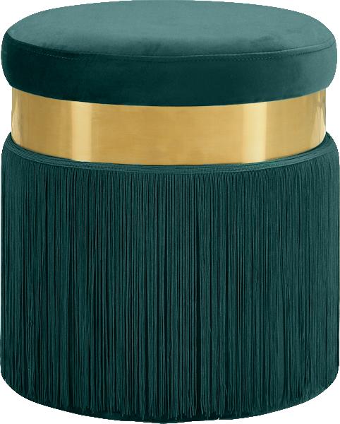 Yasmine Green Velvet Ottoman/Stool - Just Furniture (PA) - Multi Location