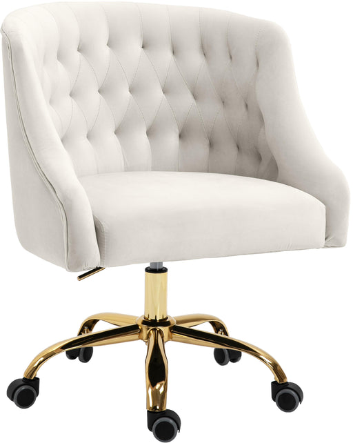 Arden Cream Velvet Office Chair - Just Furniture (PA) - Multi Location