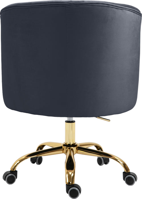 Arden Grey Velvet Office Chair - Just Furniture (PA) - Multi Location