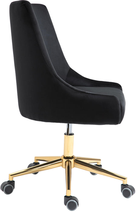 Karina Black Velvet Office Chair - Just Furniture (PA) - Multi Location