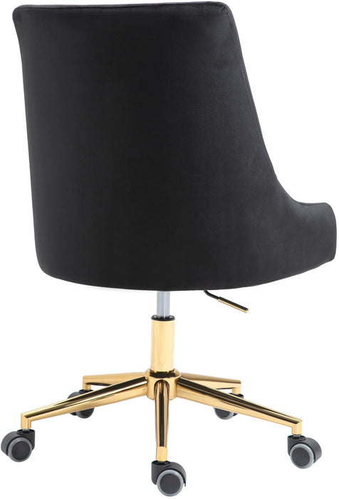 Karina Black Velvet Office Chair - Just Furniture (PA) - Multi Location