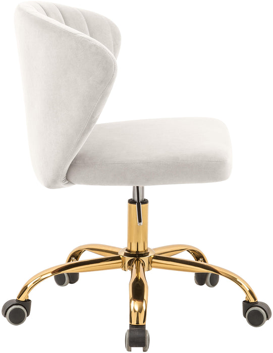 Finley Cream Velvet Office Chair - Just Furniture (PA) - Multi Location