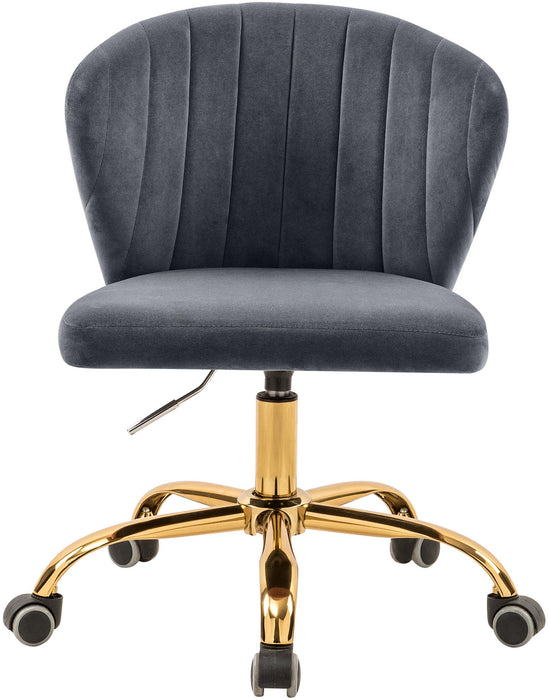 Finley Grey Velvet Office Chair - Just Furniture (PA) - Multi Location