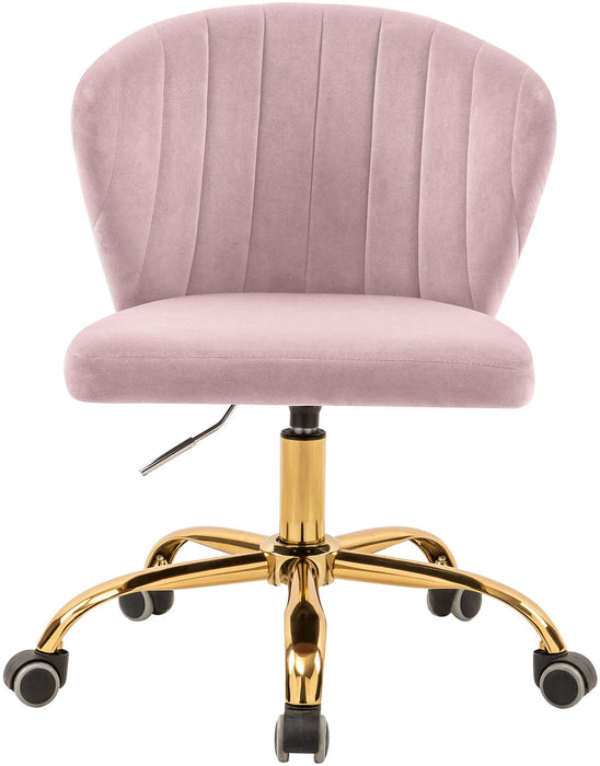 Finley Pink Velvet Office Chair - Just Furniture (PA) - Multi Location