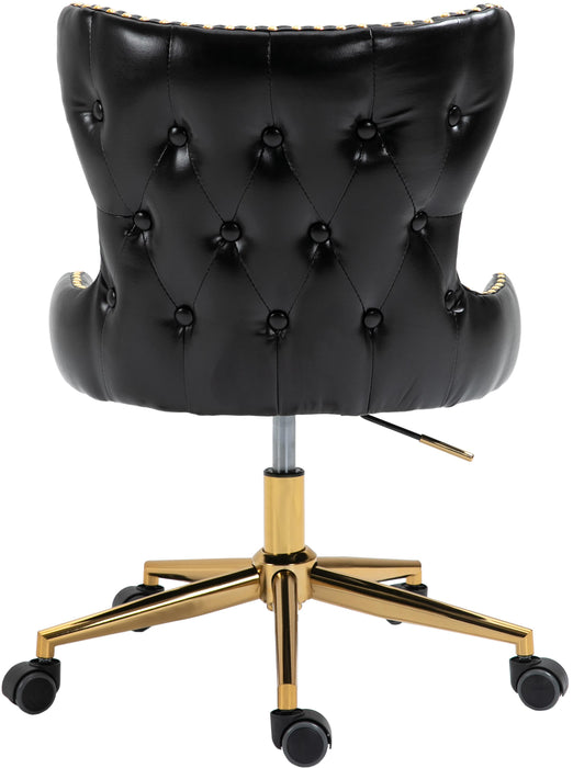 Hendrix Black Faux Leather Office Chair - Just Furniture (PA) - Multi Location