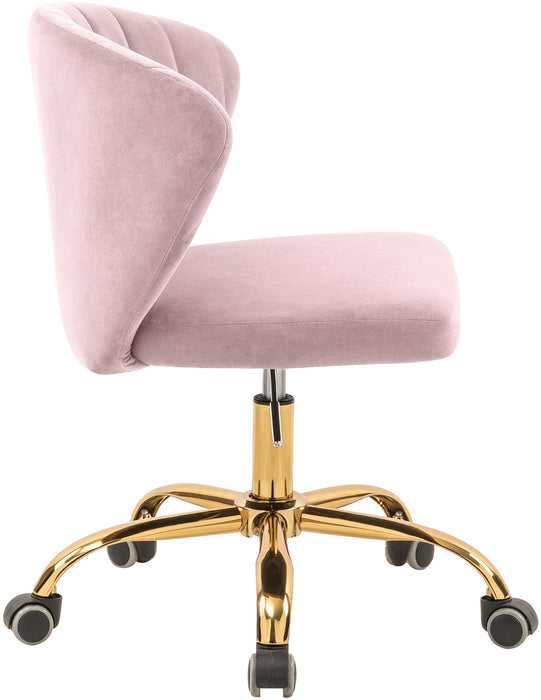 Finley Pink Velvet Office Chair - Just Furniture (PA) - Multi Location