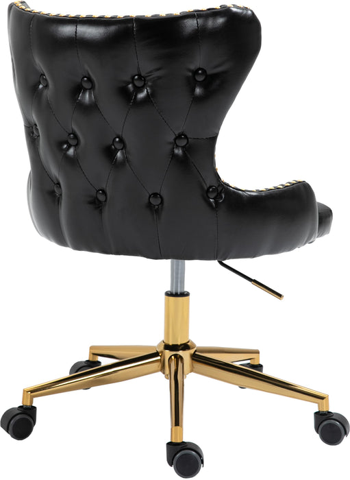 Hendrix Black Faux Leather Office Chair - Just Furniture (PA) - Multi Location