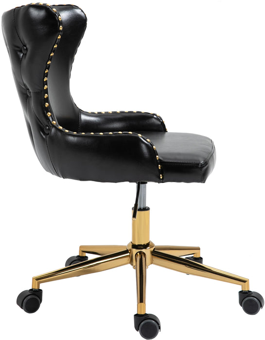 Hendrix Black Faux Leather Office Chair - Just Furniture (PA) - Multi Location