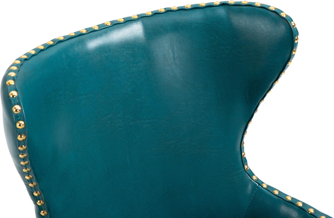 Hendrix Blue Faux Leather Office Chair - Just Furniture (PA) - Multi Location