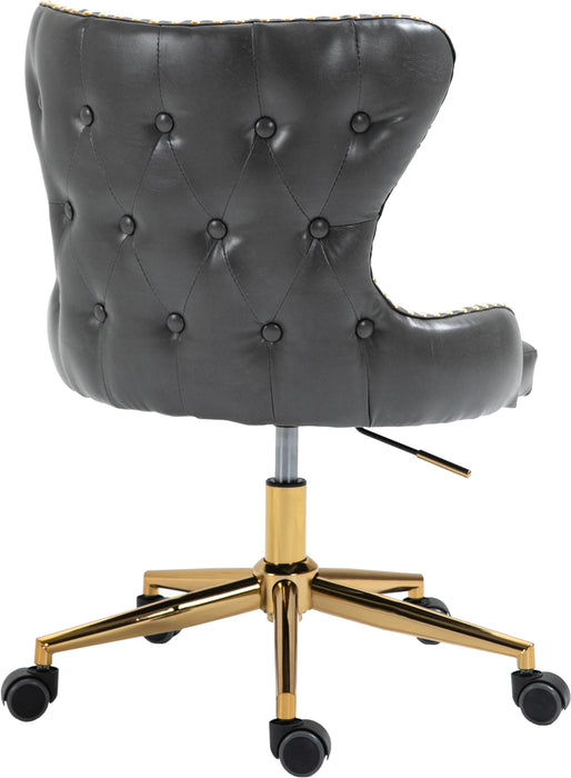 Hendrix Grey Faux Leather Office Chair - Just Furniture (PA) - Multi Location