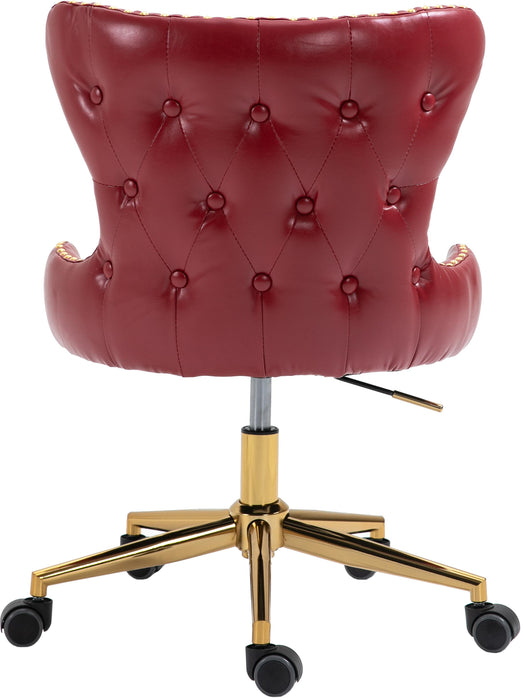 Hendrix Red Faux Leather Office Chair - Just Furniture (PA) - Multi Location