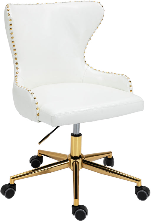 Hendrix White Faux Leather Office Chair - Just Furniture (PA) - Multi Location