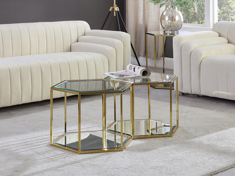 Sei Brushed Gold Coffee Table - Just Furniture (PA) - Multi Location
