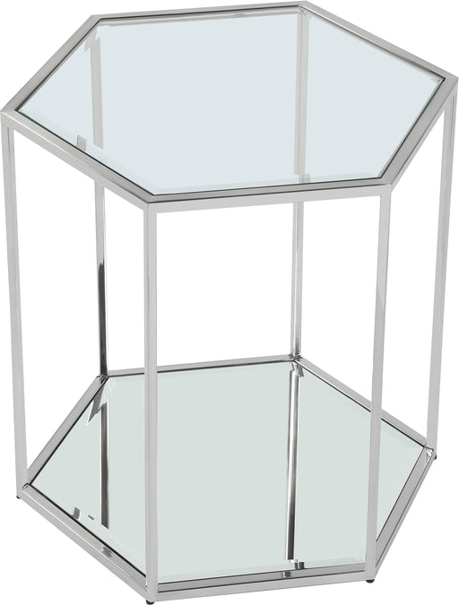 Sei Brushed Chrome End Table - Just Furniture (PA) - Multi Location