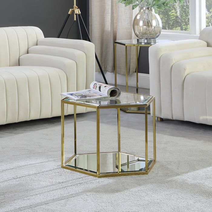Sei Brushed Gold Coffee Table - Just Furniture (PA) - Multi Location