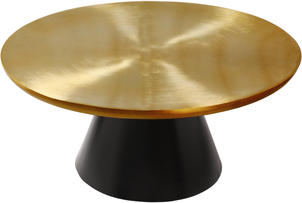 Martini Brushed Gold/Matte Black Coffee Table - Just Furniture (PA) - Multi Location