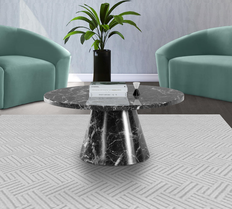 Omni Black Faux Marble Coffee Table - Just Furniture (PA) - Multi Location