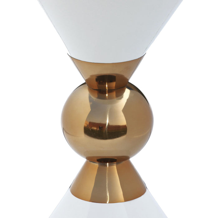 Malia White / Gold End Table - Just Furniture (PA) - Multi Location