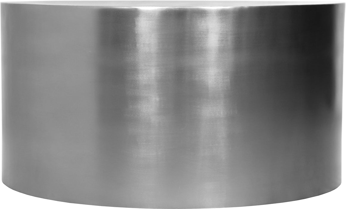 Cylinder Brushed Chrome Coffee Table - Just Furniture (PA) - Multi Location