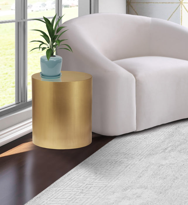 Cylinder Brushed Gold End Table - Just Furniture (PA) - Multi Location