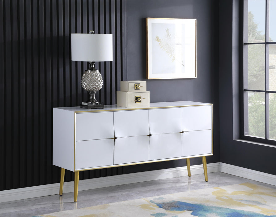 Pop White / Gold Sideboard/Buffet - Just Furniture (PA) - Multi Location