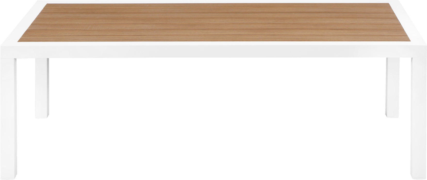 Nizuc Brown manufactured wood Outdoor Patio Aluminum Coffee Table - Just Furniture (PA) - Multi Location