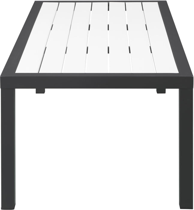 Nizuc White manufactured wood Outdoor Patio Aluminum Coffee Table - Just Furniture (PA) - Multi Location
