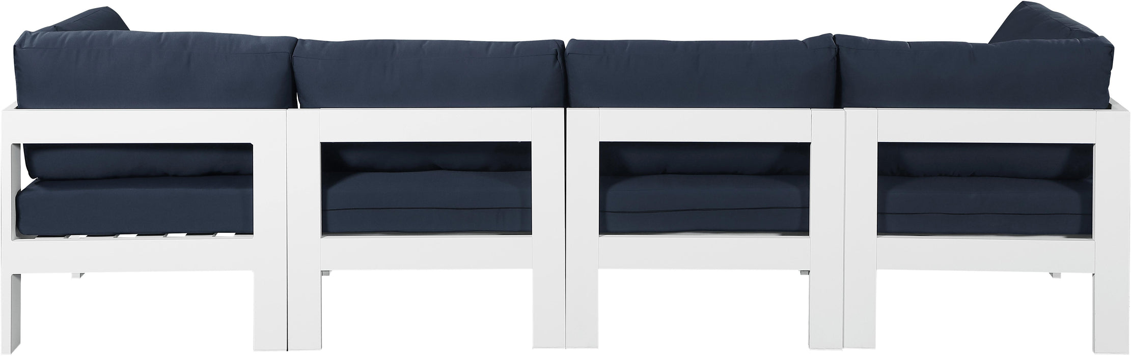 Nizuc Navy Waterproof Fabric Outdoor Patio Modular Sofa - Just Furniture (PA) - Multi Location