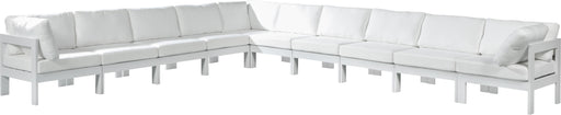 Nizuc White Waterproof Fabric Outdoor Patio Modular Sectional - Just Furniture (PA) - Multi Location