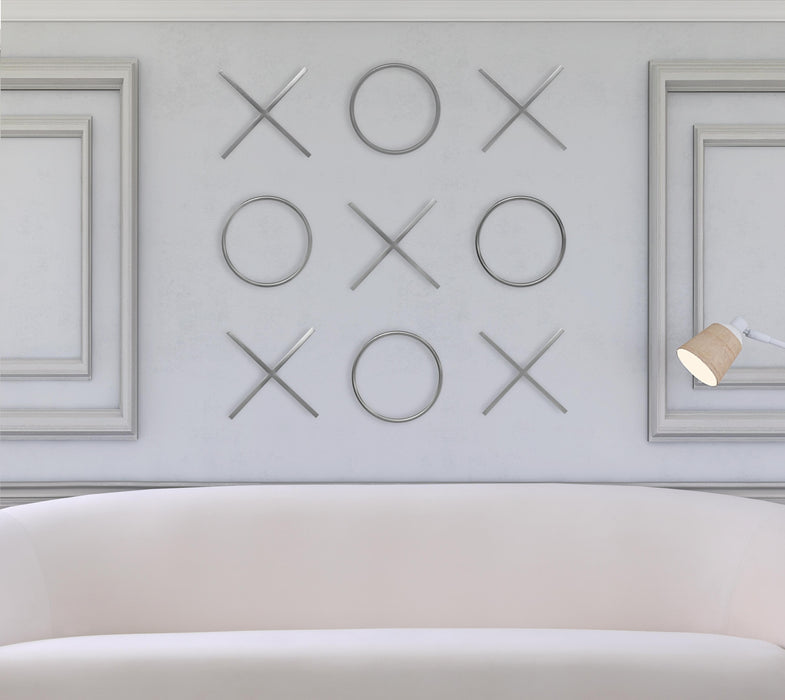 XOXO Chrome Stainless Steel Wall Decor - Just Furniture (PA) - Multi Location