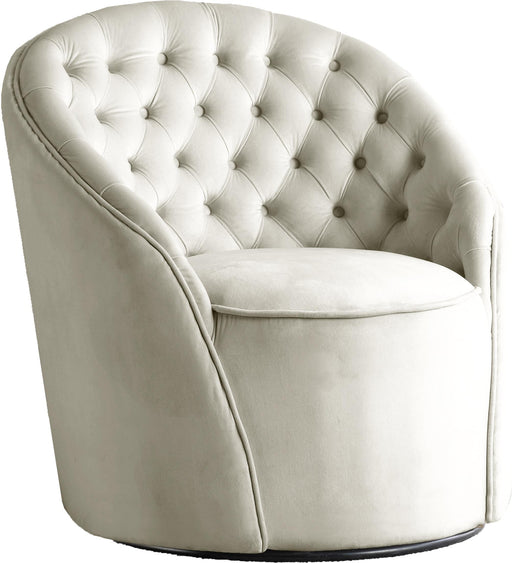 Alessio Cream Velvet Accent Chair - Just Furniture (PA) - Multi Location