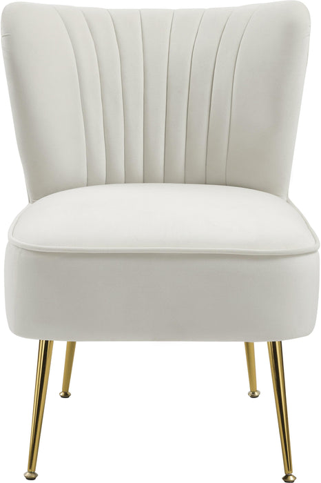 Tess Cream Velvet Accent Chair - Just Furniture (PA) - Multi Location