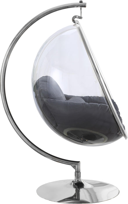 Luna Grey Durable Fabric Acrylic Swing Chair - Just Furniture (PA) - Multi Location