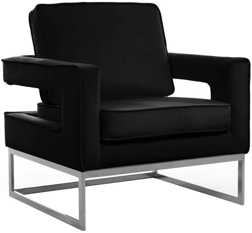 Noah Black Velvet Accent Chair - Just Furniture (PA) - Multi Location
