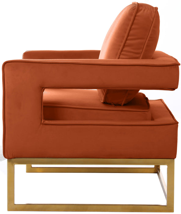 Noah Cognac Velvet Accent Chair - Just Furniture (PA) - Multi Location